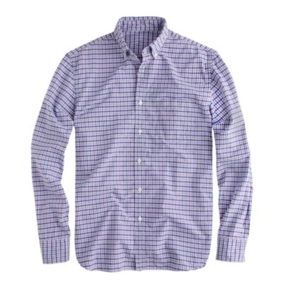 Slim Secret Wash shirt in multicolor check
