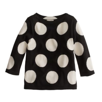Girls' mega-dot sweater