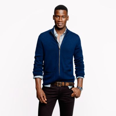 Merino zip sweater