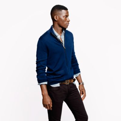 Merino zip sweater