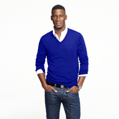 Slim merino V-neck sweater