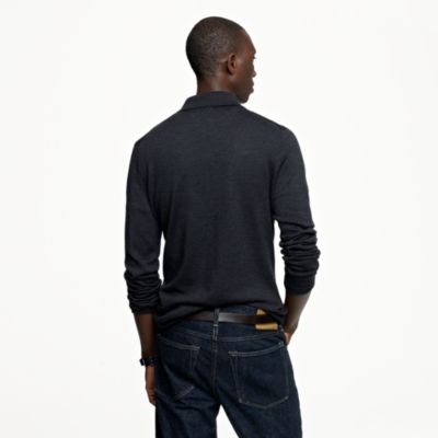 Merino polo sweater