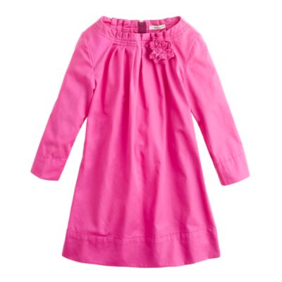 Girls' sateen flower dress