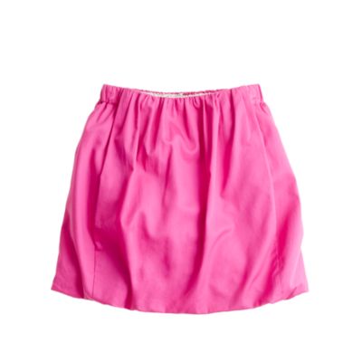 Girls' sateen bubble skirt