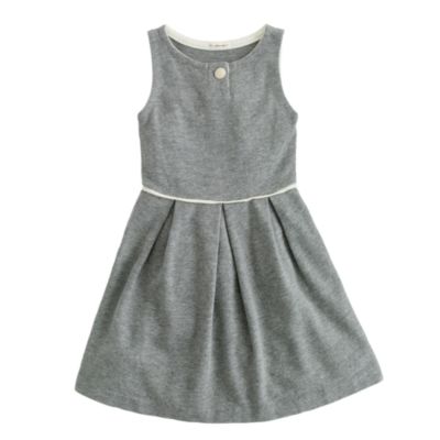 Girls' pleated terry dress