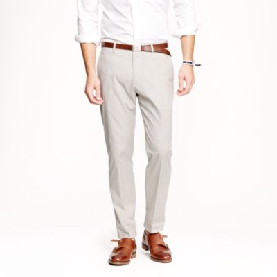 Ludlow classic suit pant in fine-stripe cotton