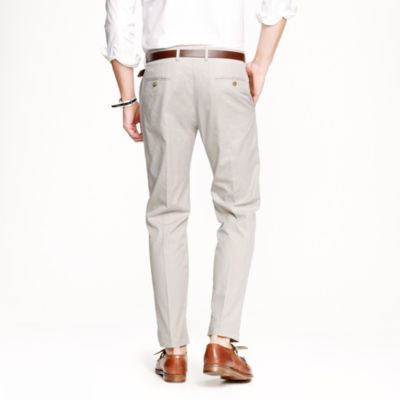 Ludlow classic suit pant in fine-stripe cotton