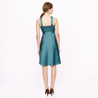 Sinclair halter dress in tricotine
