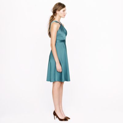 Sinclair halter dress in tricotine