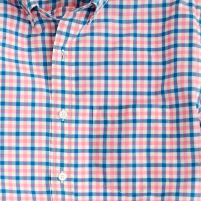 Slim Secret Wash shirt in multi-gingham