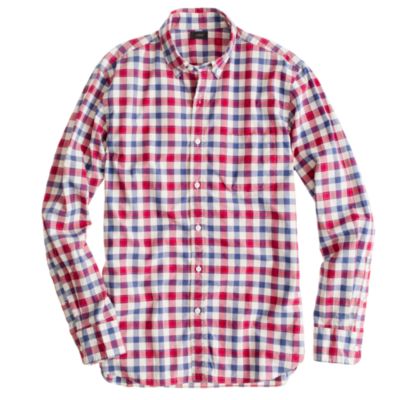 Secret Wash shirt in Danbury red check