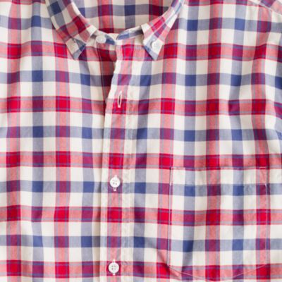 Secret Wash shirt in Danbury red check