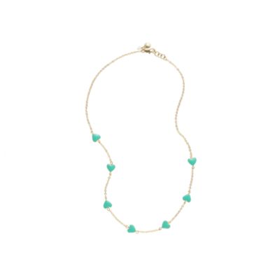 Girls' bright hearts necklace