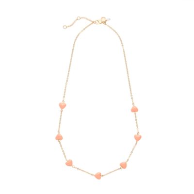 Girls' bright hearts necklace