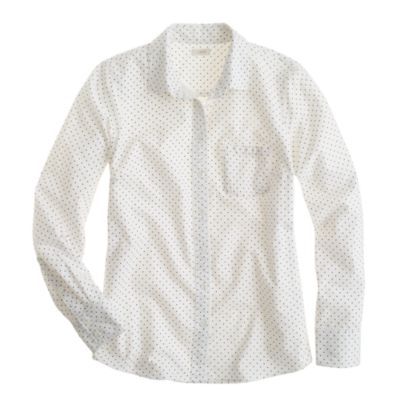 Oxford boy shirt in polka dot