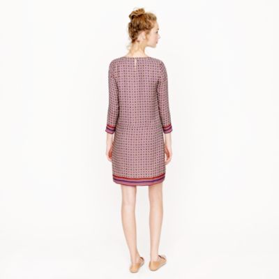 Collection Jules dress in silk scarf foulard