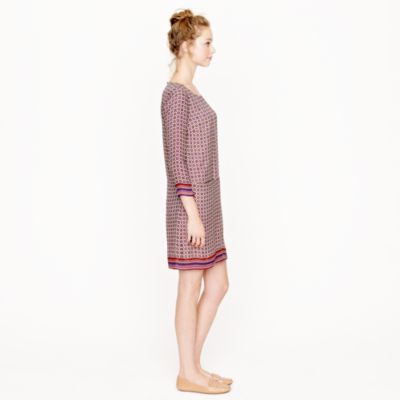 Collection Jules dress in silk scarf foulard