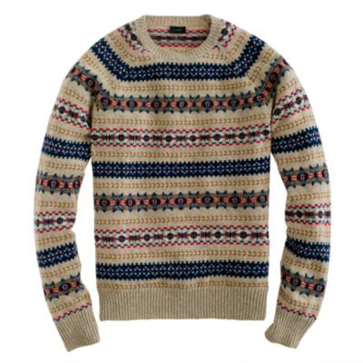 Lambswool Inverness Fair Isle sweater