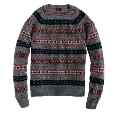 Lambswool Inverness Fair Isle sweater