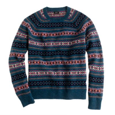 Lambswool Inverness Fair Isle sweater