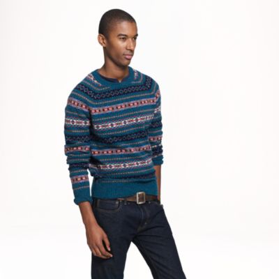 Lambswool Inverness Fair Isle sweater