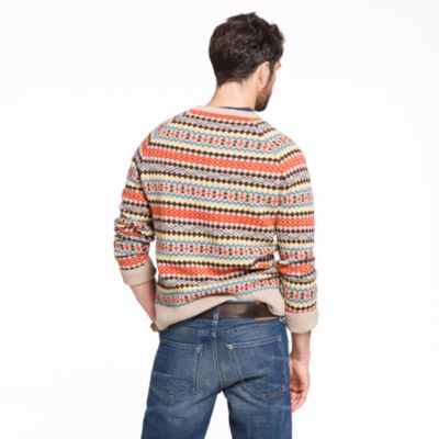 Lambswool Falkirk Fair Isle sweater