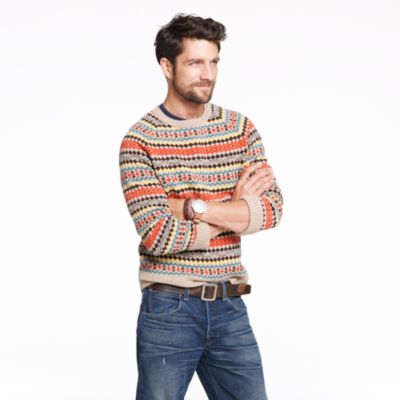Lambswool Falkirk Fair Isle sweater