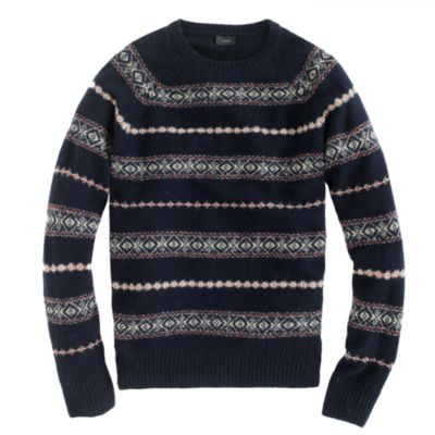 Lambswool Glencoe Fair Isle sweater