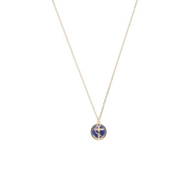 Anchor bead pendant necklace