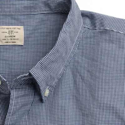 Secret Wash shirt in small gingham