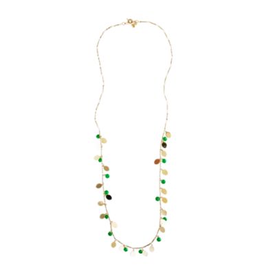 Shaky enamel disc necklace