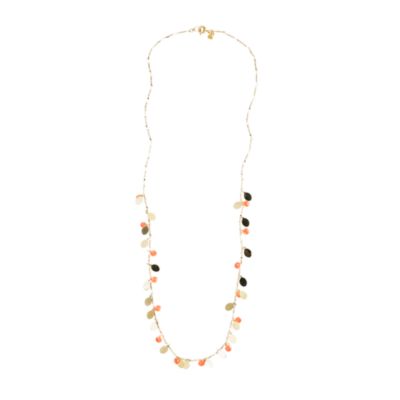 Shaky enamel disc necklace