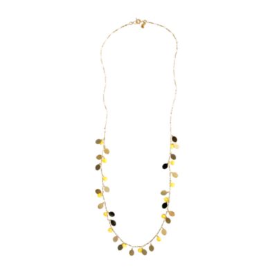 Shaky enamel disc necklace