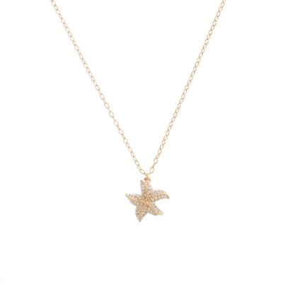 Crystal starfish necklace