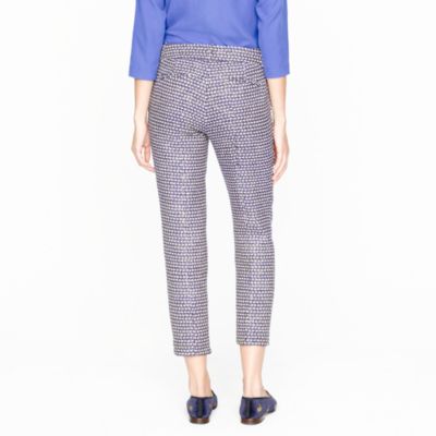 Tall caf&eacute; capri in navy tweed