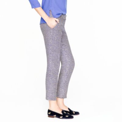 Tall caf&eacute; capri in navy tweed
