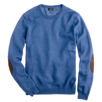 Slim slub merino crewneck sweater