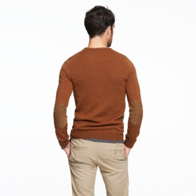 Slim rustic merino crewneck sweater