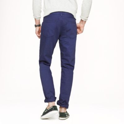 Slim-straight garment-dyed jean
