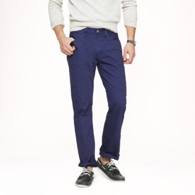 Slim-straight garment-dyed jean