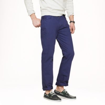 Slim-straight garment-dyed jean