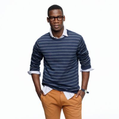 Merino sweater in pencil stripe