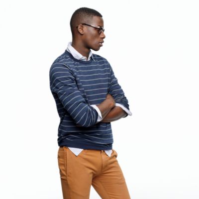 Merino sweater in pencil stripe
