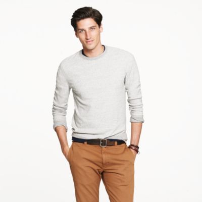 Crossknit long-sleeve tee