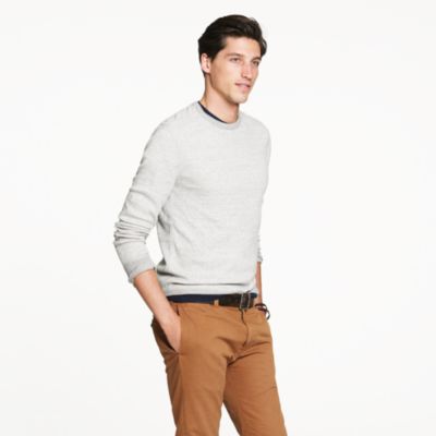 Crossknit long-sleeve tee
