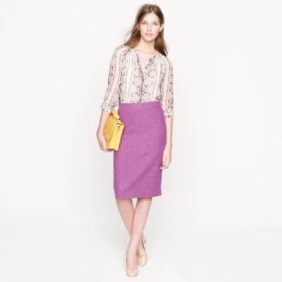 No. 2 pencil skirt in herringbone