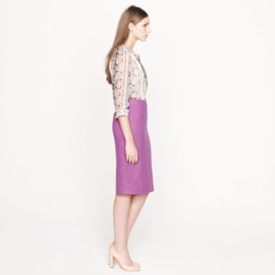 No. 2 pencil skirt in herringbone