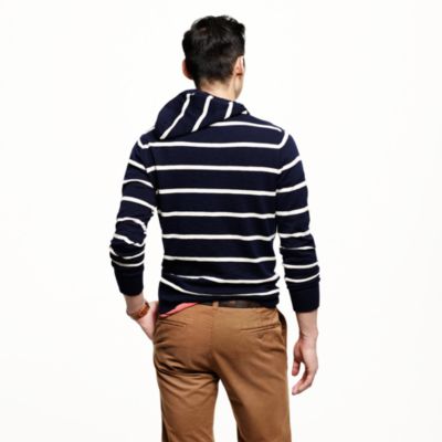 Wide-stripe hoodie