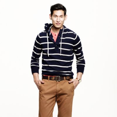 Wide-stripe hoodie