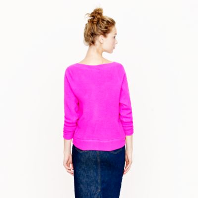 Collection cashmere Isabel waffle sweatshirt